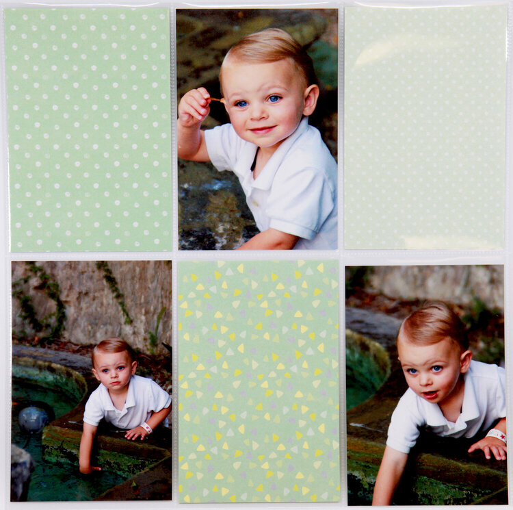 Baby Boy Layout with Easy Albums