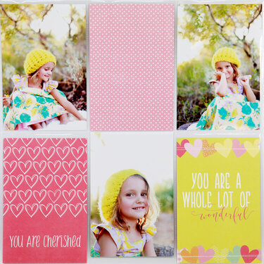 Layout from the Baby Girl Easy Albums Kit