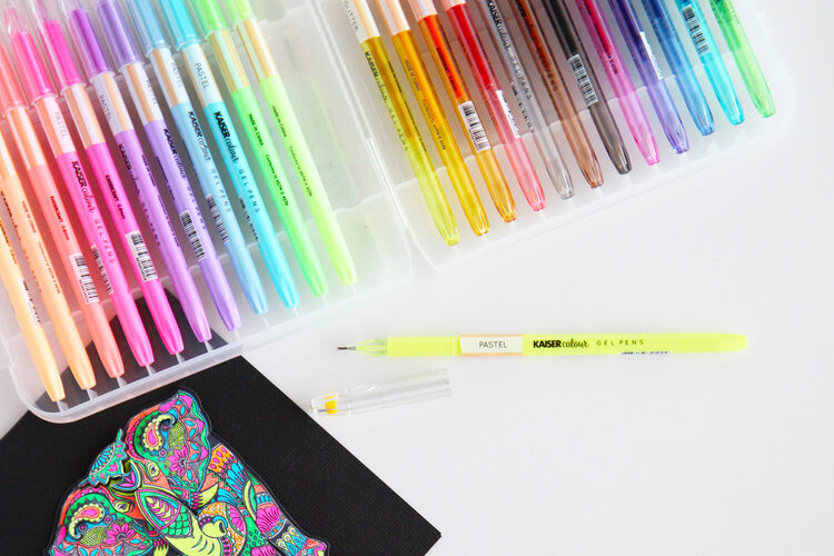 Get coloring with Kaisercraft Kaisercolour Gel Pens!