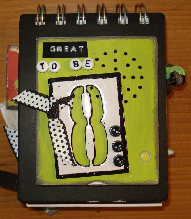 Album cover &quot;Great to be 8&quot; With A &quot;My Pages Talk&quot; Recording Device by Christina Treu
