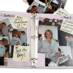 Pages in Progress Notebook - Pages 1 & 2