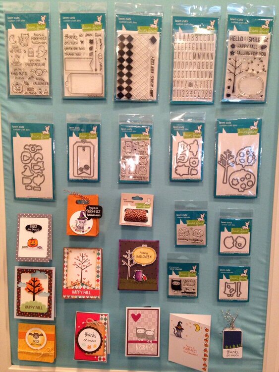 Lawn Fawn Acrylic Stamps and metal dies NEW SPC Trade Show Summer 2014