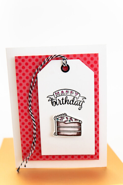 Happy Birthday Stamped Card