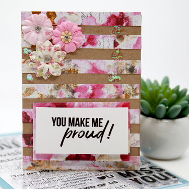 You Make Me Proud Card Example