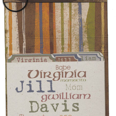 Matchbook Album "My Names" (Inside Detail)