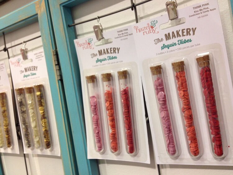NEW CHA Winter 2014 Hazel and Ruby The Makery Sequin Tubes