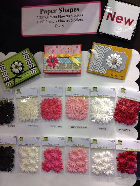 Bazzill Metal Die Cut Tags and Flowers NEW CHA Winter 2014