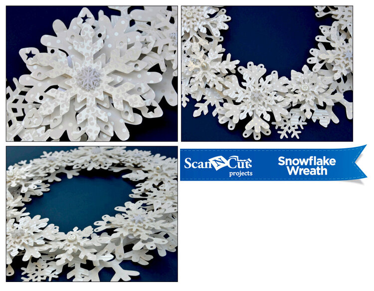 Brothers ScanNCut Snowflake Wreath