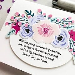 Floral Handmade Sympathy Card