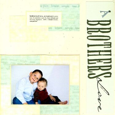 A Brother&#039;s Love(R) - Scrapvivor Wk 2