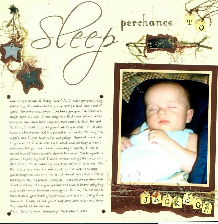 Sleep Perchance to Dream