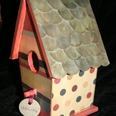 Altered birdhouse