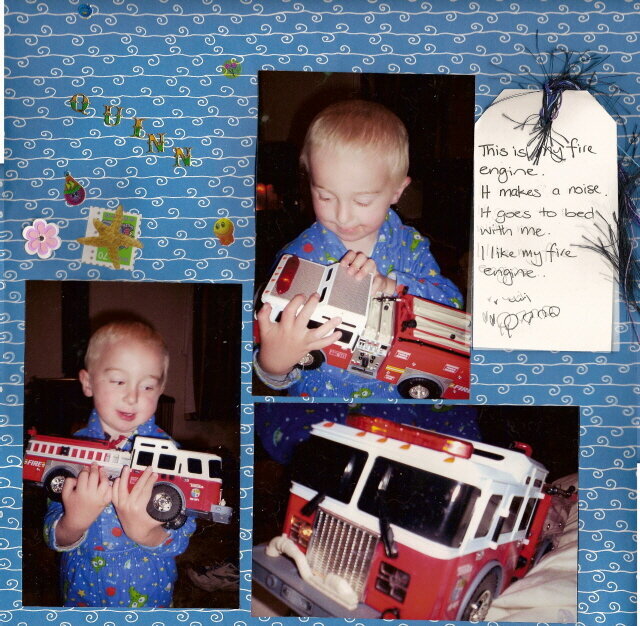 My Fire Engine (Quinn&#039;s first LO)