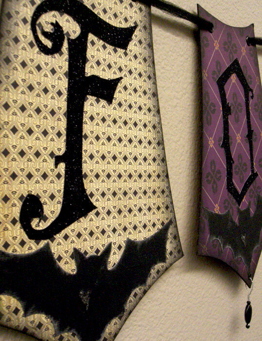 Batty For You Reversible Halloween Banner *Close up 4