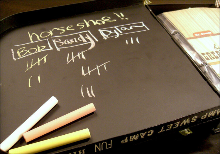 Mr. Campy&#039;s Inside Cover (Chalkboard Surface Detail)