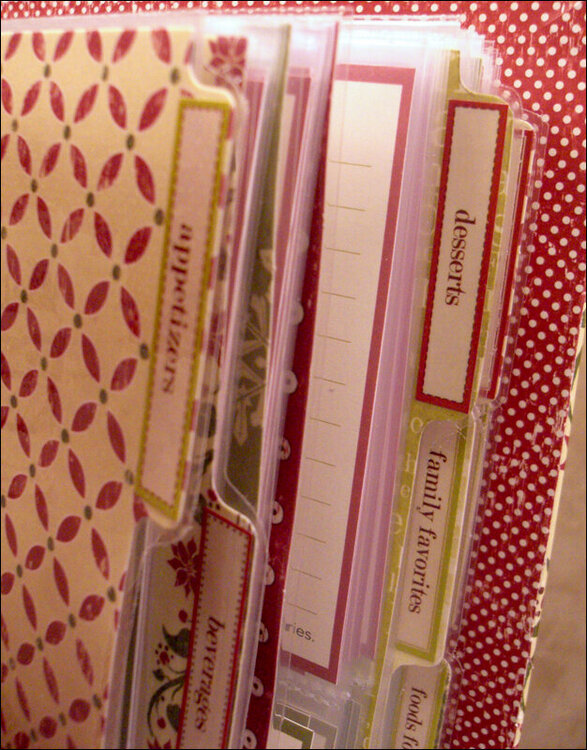 Making Memories Holiday Recipe Album - Dividers