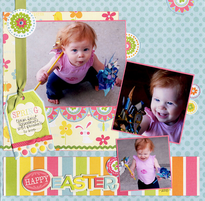 Yenna and Her Easter Pinwheels