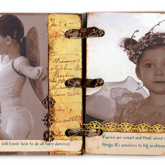 Fairy Album 6 - front side of circular-cut page