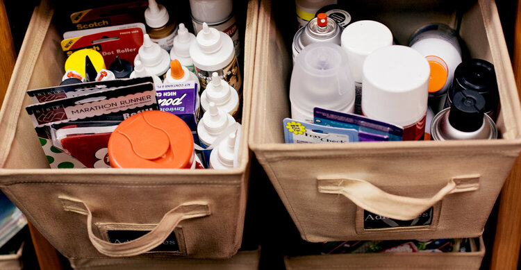 Studio - Adhesive Storage Bins