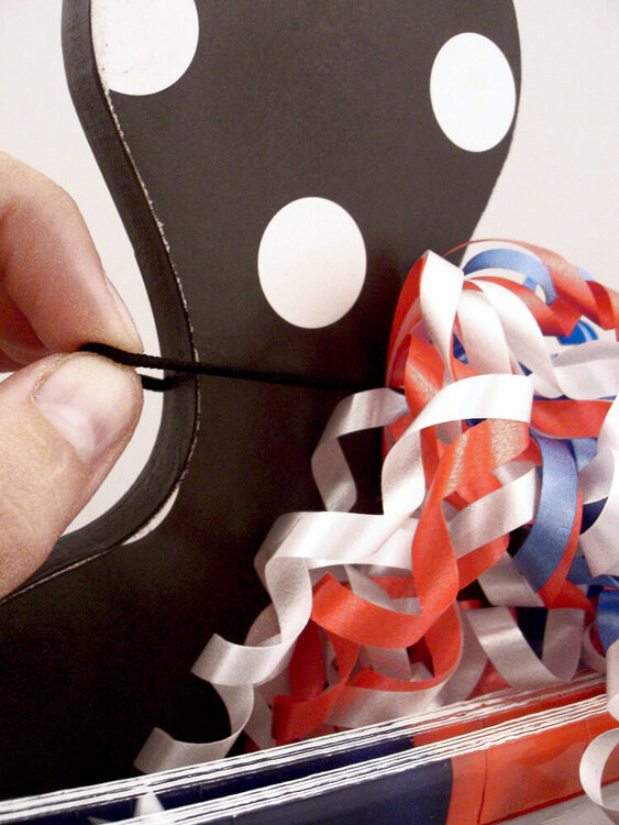 Paper Plate Holder - Patriotic Tie Detail