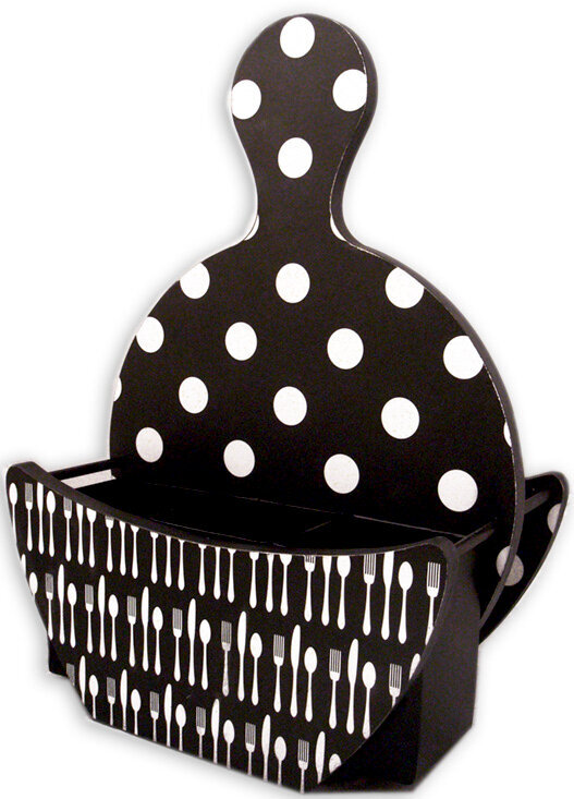 Undecorated Paper Plate Holder - Back