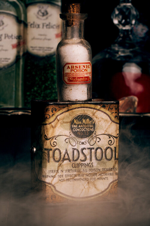 DIY Harry Potter Potions for Halloween: Toadstool/Arsenic