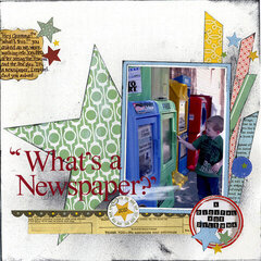 "What's a Newspaper?" - A Layout Using Geometric Shapes