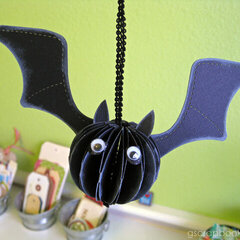 hanging bat *Sizzix Bigz Pop-up Bat Die*