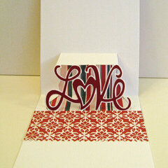 I have you in my heart card featuring Pop `n Cuts