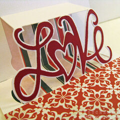 I have you in my heart card featuring Pop `n Cuts