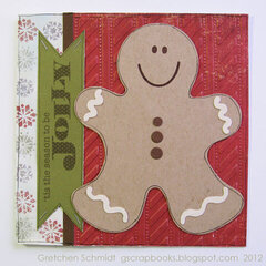 `tis the season to be jolly gingerbread man card