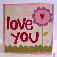 Love You pop-up card (Sizzix)