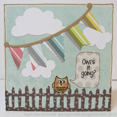 Owl's it going? Pop-Up card (front)