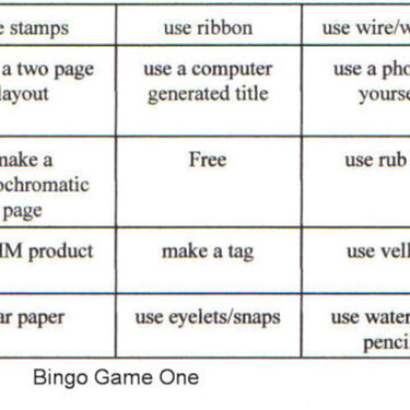 Bingo - Game One