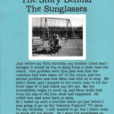 The Story Behind the Sunglasses