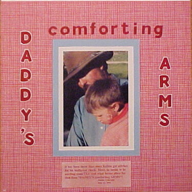 DADDY&#039;S comforting ARMS