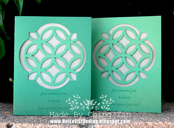 &quot;Just Wanted You to Know How Special You Are&quot; Lattice Window Card