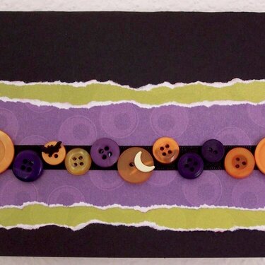 Halloween Buttons Card