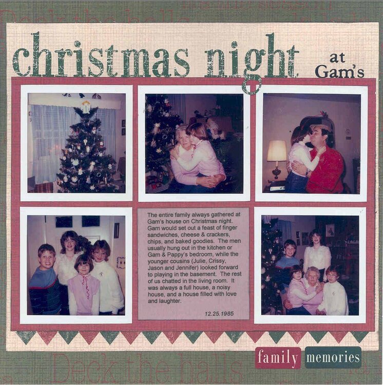 Christmas Night at Gam&#039;s 1985
