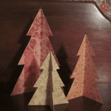 folded paper trees