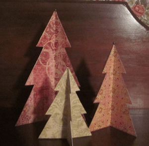 folded paper trees