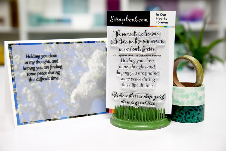 Sympathy Card Sentiments - In Our Hearts Forever Stamp Set