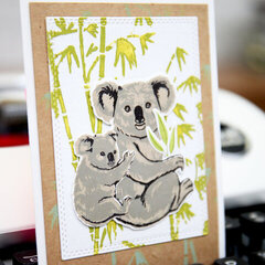 Color Layering Koala Card from Hero Arts