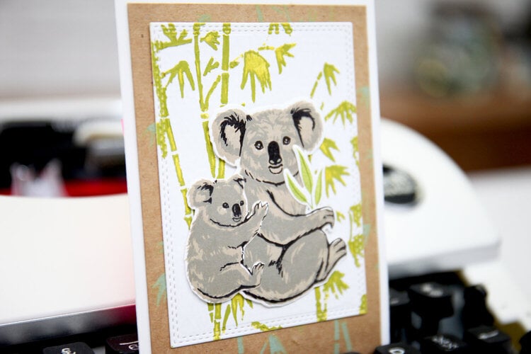 Color Layering Koala Card from Hero Arts