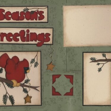 Season&#039;s Greetings Paper Piecing Set