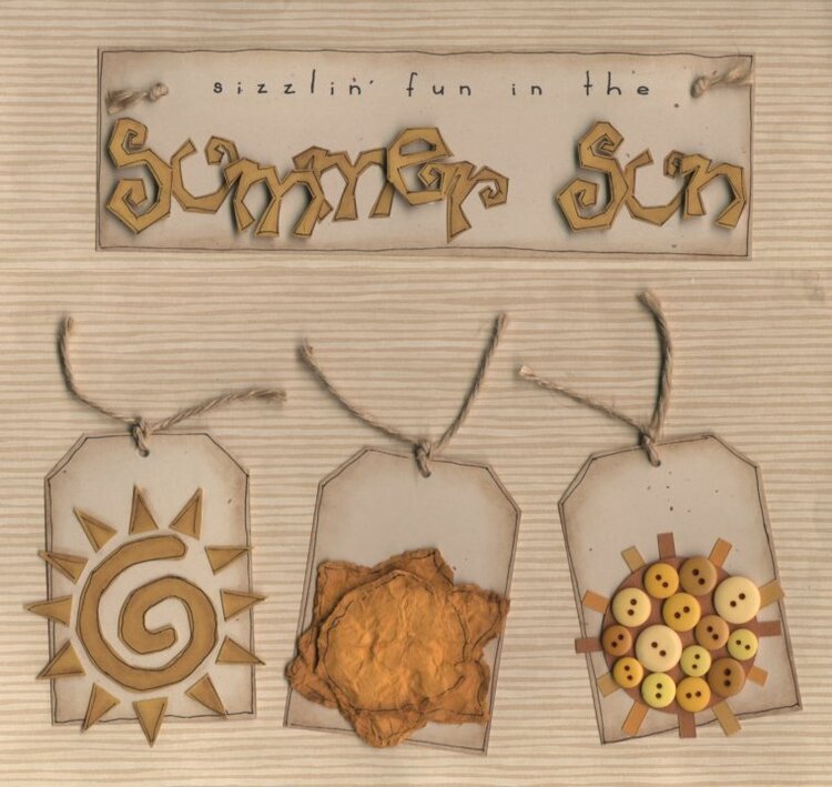 Sizzlin&#039; fun in the Summer Sun Paper Piecing Set
