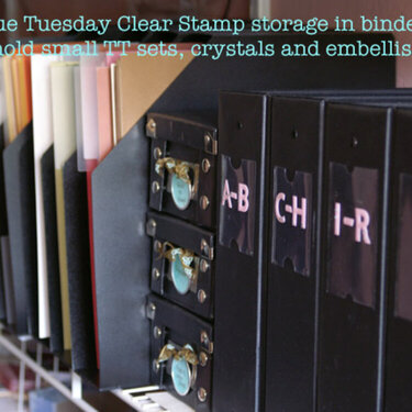 TT Clear Stamps &amp; Cardstock Storage