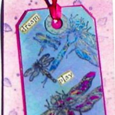 Dragonfly tag card