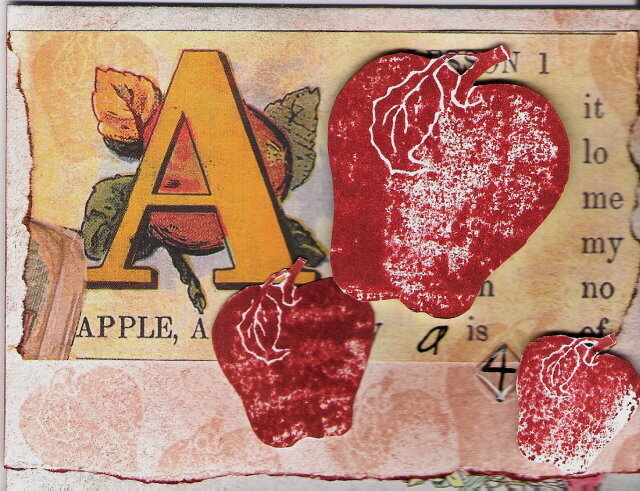 A is for Apple card front