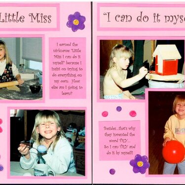 Little Miss &quot;I Can Do It Myself&quot;
